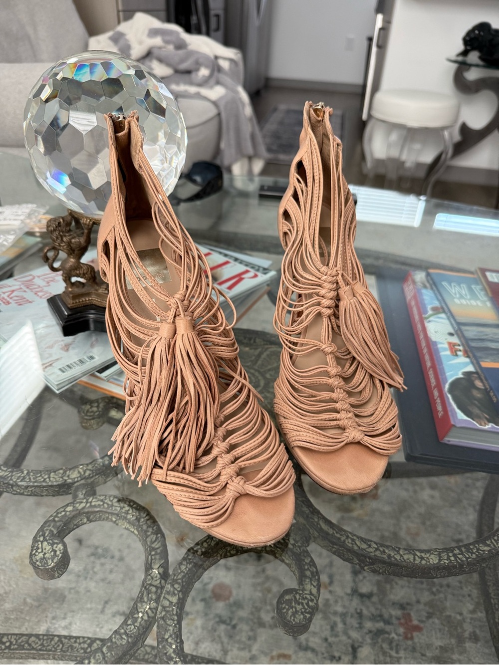 Dolce Vita Blush Tassel heels